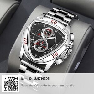 Rotary Silver and Black Watch